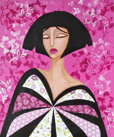 Malarstwo zatytułowany „Sakura” autorstwa Екатерина Нестерова, Oryginalna praca, Akryl
