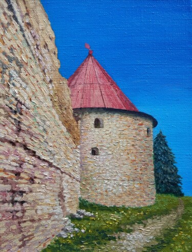 Картина под названием "Royal tower of Ores…" - Ekaterina Shishmareva, Подлинное произведение искусства, Масло