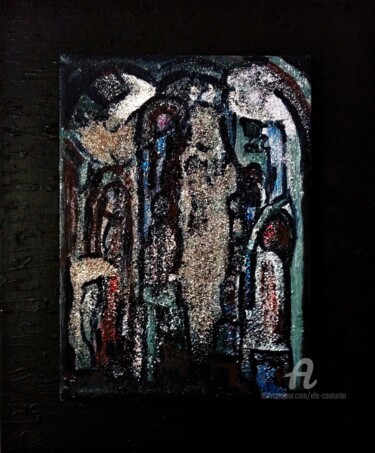 Schilderij getiteld "" Madonne "" door Ela Couturier, Origineel Kunstwerk, Acryl