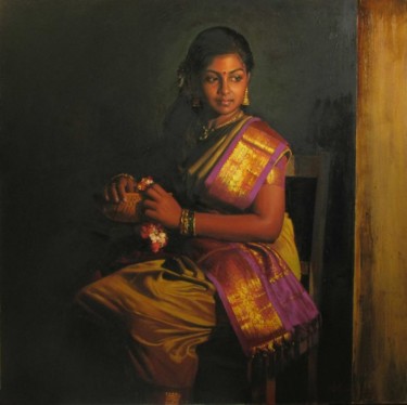 Peinture intitulée "princes at heart" par S.Elayaraja, Œuvre d'art originale, Huile