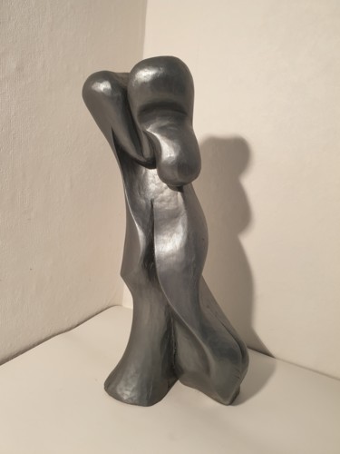Sculpture titled "Le mouvement" by Toya, Original Artwork, Wood