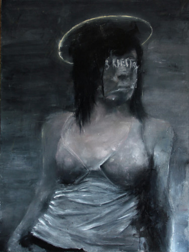 Malerei mit dem Titel "Ню. Портрет который…" von Volodia Varn, Original-Kunstwerk, Öl
