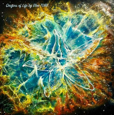 Schilderij getiteld "Molten Starfish - C…" door Elen Ture, Origineel Kunstwerk, Acryl