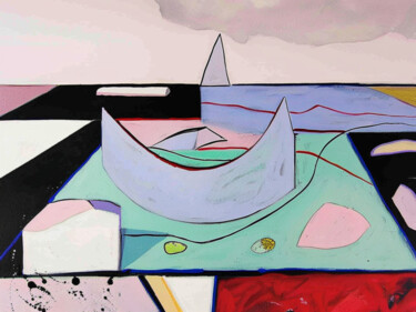 Arts numériques intitulée "Sailboat" par Elena Avanesova, Œuvre d'art originale, Peinture numérique