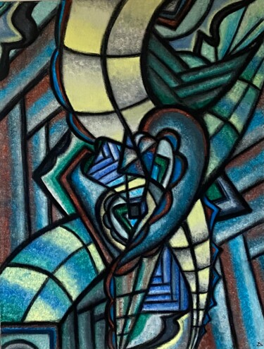 Pittura intitolato "Heart" da Elena Dorofeeva, Opera d'arte originale, Acrilico