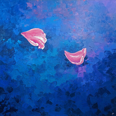 Картина под названием "In the wind." - Elena Dundukova, Подлинное произведение искусства, Масло