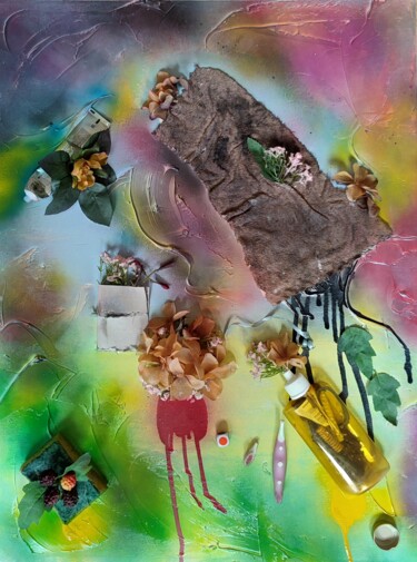 Painting titled "Ecology resurrectio…" by Elena Flying, Original Artwork, Acrylic