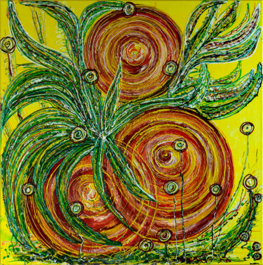 绘画 标题为“Tangerines and  spl…” 由Elena Giersch (Charmelena.Art), 原创艺术品, 丙烯
