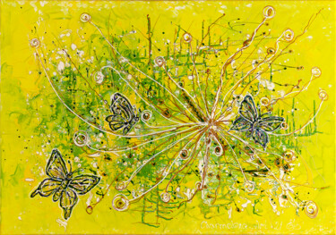Peinture intitulée "Butterflies giving…" par Elena Giersch (Charmelena.Art), Œuvre d'art originale, Acrylique