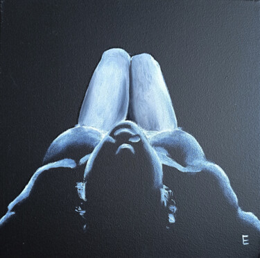 Peinture intitulée "Naked girl" par Elena Grigorenko, Œuvre d'art originale, Huile