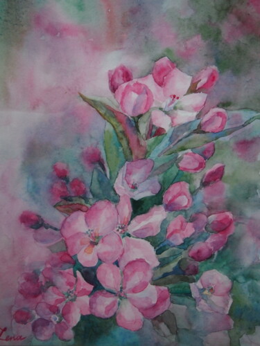 Malarstwo zatytułowany „Floral Painting” autorstwa Elena Kondrateva, Oryginalna praca, Akwarela