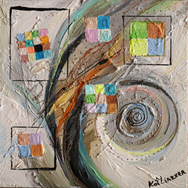 Pittura intitolato "Pixelization #7" da Elena Kotliarker, Opera d'arte originale, Acrilico Montato su Telaio per barella in…