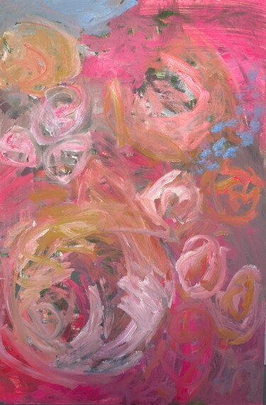 Peinture intitulée "ROSES" par Elena Kovalskaya, Œuvre d'art originale, Huile