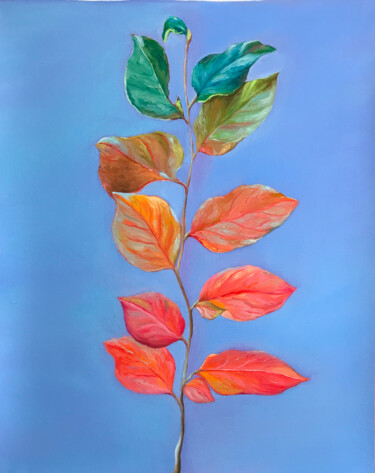 绘画 标题为“Autumn leaves” 由Elena Kurochko, 原创艺术品, 油