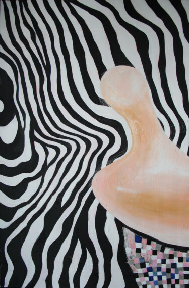 Картина под названием "Силуэт" - Елена Лиршафт, Подлинное произведение искусства, Масло