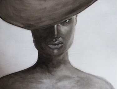 Peinture intitulée "Black Women Frauen…" par Elena Nasonova, Œuvre d'art originale, Huile
