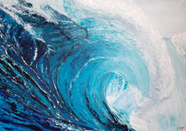 「Wave. Ocean(Print)」というタイトルの製版 Elena Petrovaによって, オリジナルのアートワーク, デジタルプリント