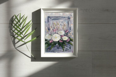 Painting titled "Bouquet" by Elena Petrova, Original Artwork, Oil