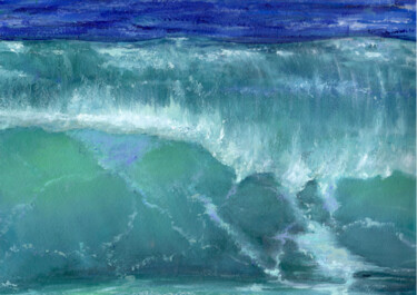 绘画 标题为“Sea. Wave №3” 由Elena Petrova, 原创艺术品, 油