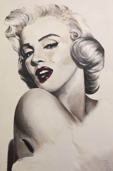 Peinture intitulée "Monroe" par Elenaartdobro, Œuvre d'art originale, Acrylique