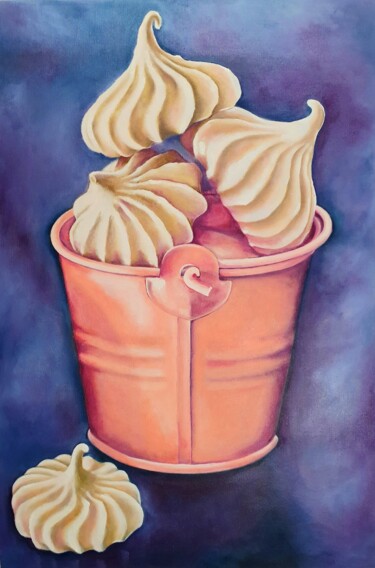Картина под названием "Zephyr in bucket" - Elena Shostal (ShoStyle), Подлинное произведение искусства, Масло