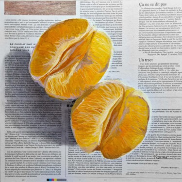 Pintura intitulada "Orange" por Elena Tronina, Obras de arte originais, Óleo