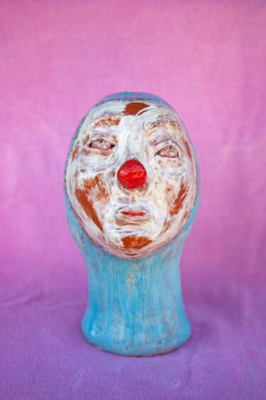 Sculpture titled "The Clown" by Elena Uljancic, Original Artwork, Ceramics