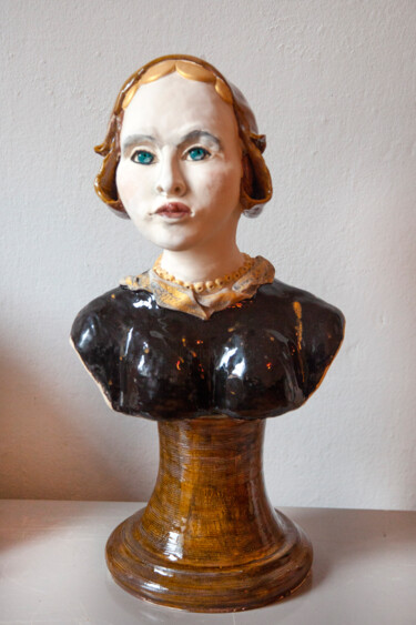 Scultura intitolato "Dina" da Elena Uljancic, Opera d'arte originale, Ceramica