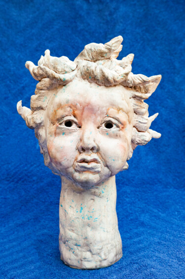 Sculpture titled "Serafino" by Elena Uljancic, Original Artwork, Ceramics
