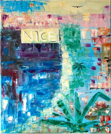 Pintura intitulada "Nice, France" por Elena Artemyeva Pulino, Obras de arte originais, Óleo