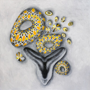 Malarstwo zatytułowany „Flowers” autorstwa Elena Soroka, Oryginalna praca, Olej Zamontowany na Drewniana rama noszy