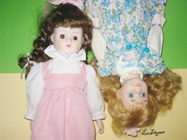 Photography titled "deux belles poupées…" by Lucie Estermann, Original Artwork, Digital Photography