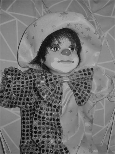 Fotografie getiteld "le clown # collecti…" door Lucie Estermann, Origineel Kunstwerk, Digitale fotografie