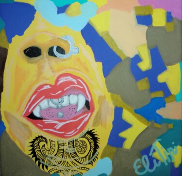 Pittura intitolato "Face" da Eli Tin Art, Opera d'arte originale, Acrilico