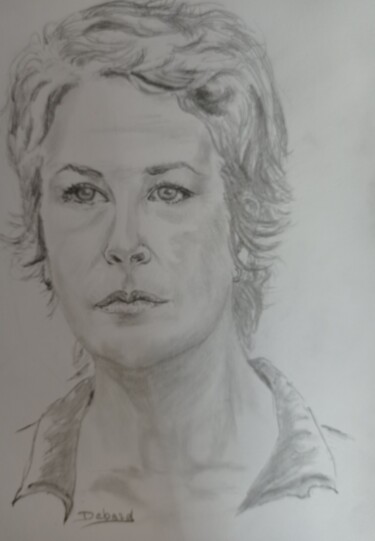 Peinture intitulée "Melissa McBride Car…" par Eliane Debard Arnould, Œuvre d'art originale, Graphite