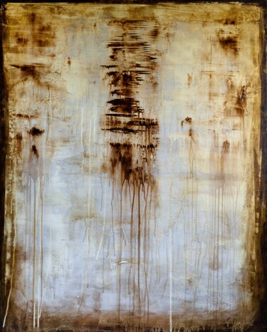 Painting titled "The Force I" by Elide Pizzini, Original Artwork, Acrylic Mounted on Wood Stretcher frame