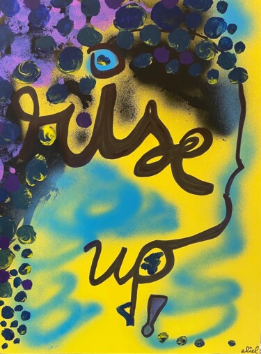 Ζωγραφική με τίτλο "rise up" από Eliel Art, Αυθεντικά έργα τέχνης, Ακρυλικό