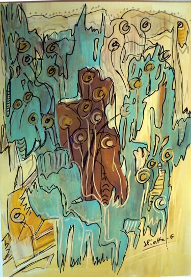 Peinture intitulée "dsc02711-2.jpg" par Eliette Gaurin, Œuvre d'art originale, Acrylique