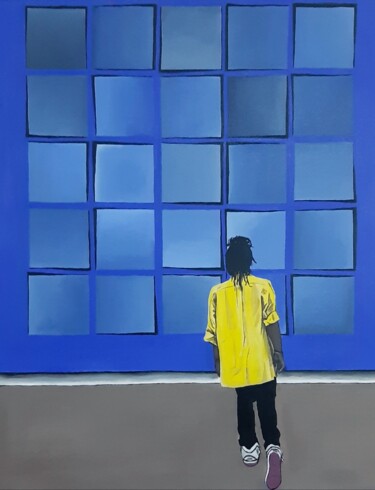 Pintura intitulada "Wide window" por Elif Yaman, Obras de arte originais, Acrílico Montado em Armação em madeira