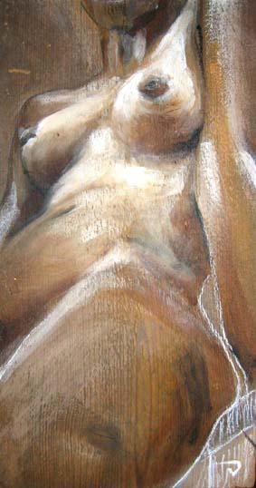 Peinture intitulée "planche de nu 2" par Eligriv Tempfoli, Œuvre d'art originale