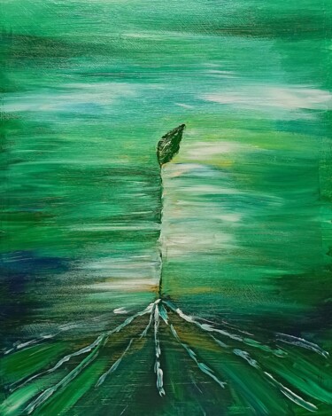 Malerei mit dem Titel "Calmness" von Elina Plehanova, Original-Kunstwerk, Acryl