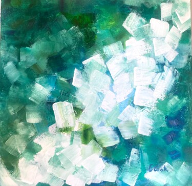 제목이 "White Cubes"인 미술작품 Elisa Cook로, 원작, 아크릴