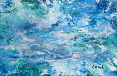 Pintura intitulada "Sea Skies" por Elisa Cook, Obras de arte originais, Acrílico