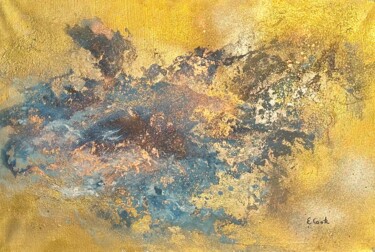 Painting titled "Sparkling Ocean" by Elisa Cook, Original Artwork, Acrylic
