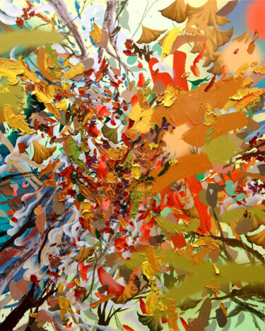 Pintura intitulada "Autumn Days" por Elisa Faustina, Obras de arte originais, Óleo