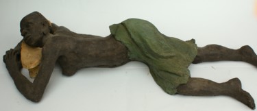 Sculpture titled "Tabouret" by Elisabeth Aloccio, Original Artwork