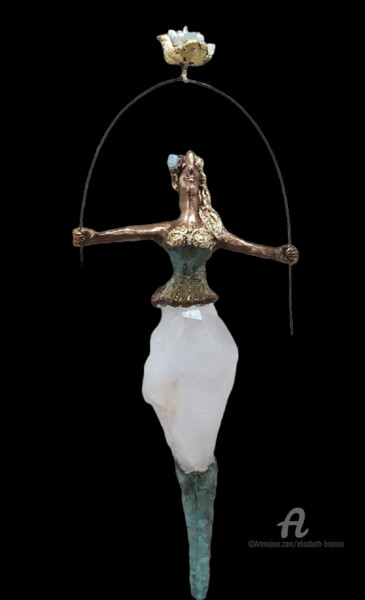 Sculpture titled "Harmonie" by Elisabeth Brainos, Original Artwork, Bronze