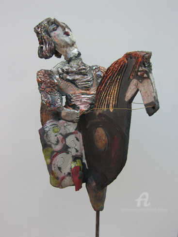 Rzeźba zatytułowany „cavaliere fiere” autorstwa Elisabeth Brainos, Oryginalna praca