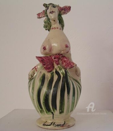 Sculpture intitulée "vase la bayadere" par Elisabeth Brainos, Œuvre d'art originale