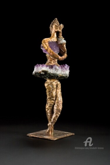 "Danseuse amethyste…" başlıklı Heykel Elisabeth Brainos tarafından, Orijinal sanat, Bronz